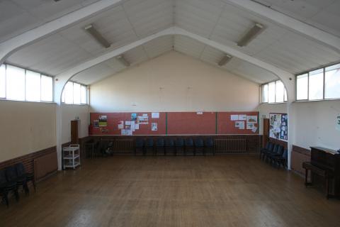 Main Hall, facing away from the stage